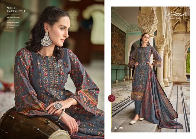 Bin Saeed Vol 4 By Belliza Summer Digital Printed Pure Cotton Dress Material Wholesalers In Delhi
